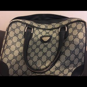Authentic Gucci bag vintage navy and grey